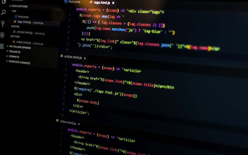 Code on multiple monitors